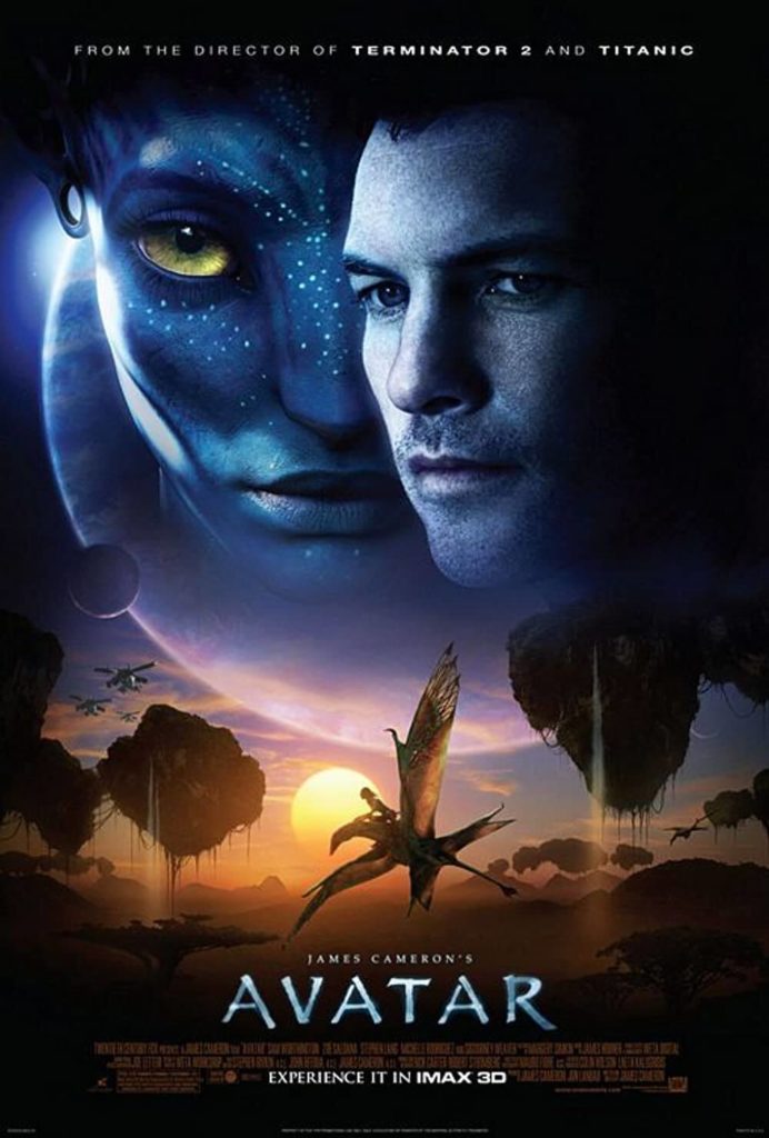 Le film Avatar est réalisé par James Cameron, avec les acteurs Sam Worthington et Zoe Saldana.
